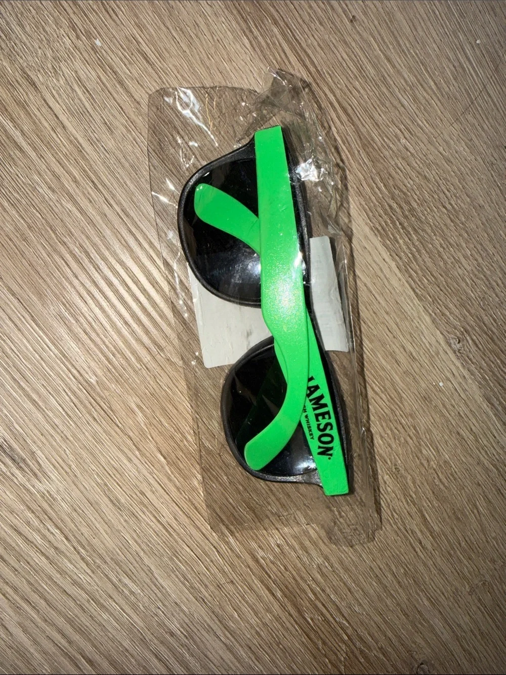 JAMESON Irish Whiskey Merch Black & Neon Green Sunglasses NWT